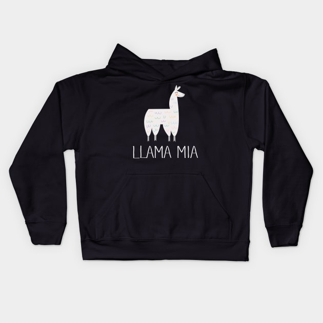 Llama Mia Love Kids Hoodie by DesIndie